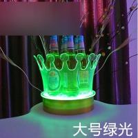 紫虹光冰桶香槟桶LED酒吧皇冠酒桶洋酒鸡尾酒冰桶七彩红酒桶多色多款多功能时尚创意生活日用收纳用品收纳桶