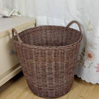 大号仿藤脏衣服篮塑料藤编篓洗衣篮玩具收纳洗澡箱筐编织多功能时尚创意浴室厨房收纳篮生活日用收纳用品收纳篮