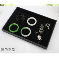 纯色简约戒指项链收纳盒绒布手镯耳环珠宝箱展示道具饰品架首饰托盘冰花绒饰品收纳盒子时尚收纳用品收纳盒