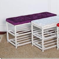 欧式简约多功能口穿鞋登换鞋凳子收纳鞋架试鞋柜可坐沙凳储物凳子多功能时尚创意生活日用收纳用品收纳凳