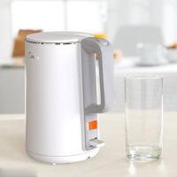 美的 水质选择电热水壶MK-HJ1515（HJ1515a）1.5L容量 304不锈钢 家用自动断电烧水壶