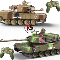 星域传奇 超大号遥控坦克履带式可发射开炮对战充电动越野汽车儿童男孩玩具