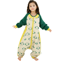 龙之涵幼儿童睡袋婴儿夏季厚款春秋宝宝分腿睡袋防踢被纯棉四季通用