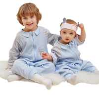 龙之涵恒温睡袋婴儿童防踢被纯棉宝宝分腿睡袋春秋冬款四季通用