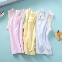 龙之涵(LONGZHIHAN)儿童背心纯棉薄内穿宝宝内衣外穿竹纤维中大童内搭无袖男女童