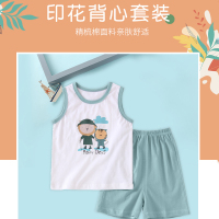 龙之涵(LONGZHIHAN)宝宝背心儿童无袖婴儿衣服幼儿夏装男童女童小孩