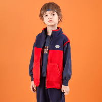 龙之涵(LONGZHIHAN)2020秋冬季新品儿童中大童马甲 男女童宝宝摇粒绒加厚保暖外套上衣背心