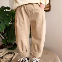 龙之涵(LONGZHIHAN)男童裤子2021春新款儿童休闲洋气外穿时尚儿童裤