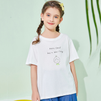 龙之涵(LONGZHIHAN)儿童短袖纯棉2021夏季男童女童装T恤儿童上衣