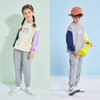 龙之涵(LONGZHIHAN)男童女童卫衣2021新款儿童套头衫上衣