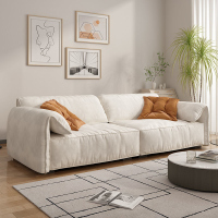 佐慕磨砂科技布艺沙发现代简约小户型直排Baxter羽绒大象耳朵沙发