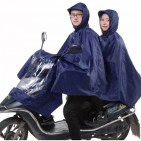 天堂电动车摩托车雨衣成人加大加厚男/女士牛津面料单人雨披
