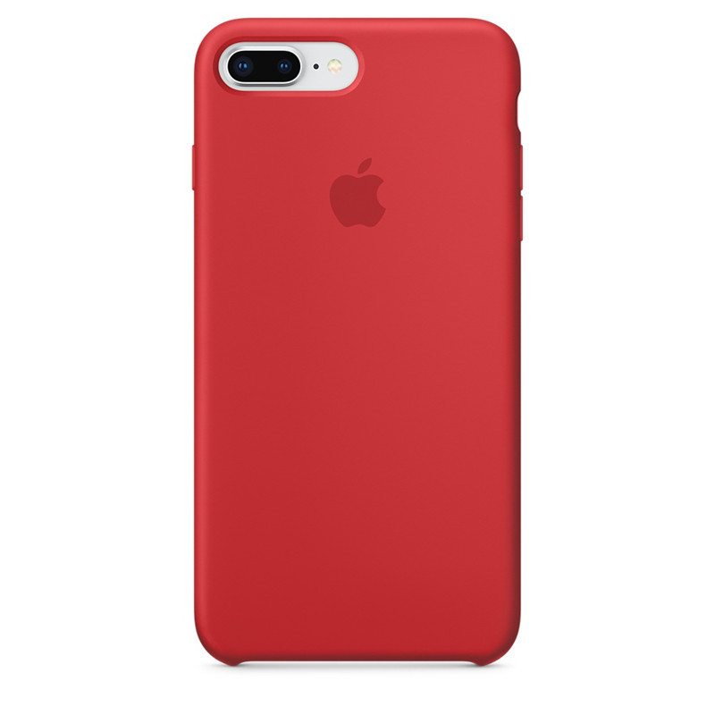 海外购 [香港直邮]iphoneX/7/6s原装正品硅胶壳 苹果8 plus超薄手机壳全包防摔防滑保护套 红色