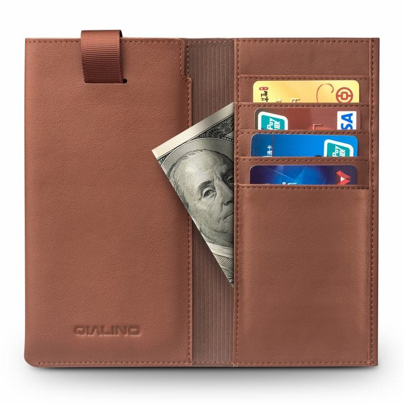 HUAWEI/华为手机保护壳/保护套 防摔 钱包款 可放卡 适用于华为麦芒5 钱包款 -棕色