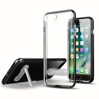 HIGE/iPhone6/6s手机壳/保护套 透明防摔支架软壳手机保护套 适用于苹果6/6s手机壳 4.7英寸-黑色