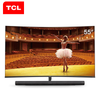 TCL 55C7 55英寸4K超高清智能曲面LED液晶电视 136%高色域 哈曼卡顿音响电视机