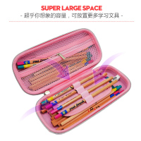 迪士尼(Disney)多功能笔盒 冰雪公主65189粉色米奇女童文具盒EVA大容量小学生铅笔盒3D立体压模笔袋 学习用品