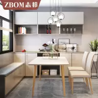 ZBOM志邦全屋定制 客餐厅空间 餐边柜电视柜酒柜入户柜定制衣柜 现代简约 详情咨询客服