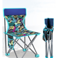 闪电客户外折叠椅子年货便携式凳子靠背椅美术写生家用小马扎钓鱼椅考研板凳