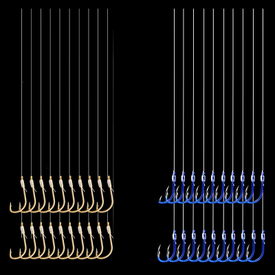 闪电客鱼钩绑好子线双钩成品套装钓鱼袖钩全套伊势尼伊豆金袖渔具鲫鱼钩