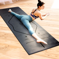 闪电客瑜伽垫天然橡胶pu 滑女初学者瑜珈男士健身加厚土豪家用地垫
