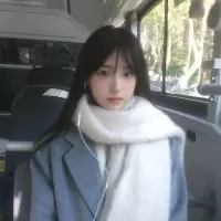 闪电客纯白色围巾女士秋冬季高级感韩系米色围脖百搭保暖氛围感