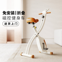 闪电客免安装可折叠健身车磁控室内脚踏自行车家用小型动感单车