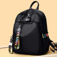 闪电客双肩包女士百搭潮牛津布背包时尚休闲大容量旅行书包