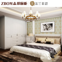 法兰菲衣柜 全屋定制衣柜 现代简约百叶大衣柜 推拉门衣柜衣橱 木衣柜定制榻榻米