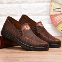 中老年男士布鞋单鞋休闲鞋夏秋季一脚蹬懒人鞋老北京布鞋