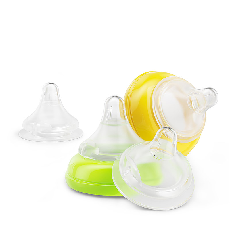 贝亲婴儿自然实感宽口径硅胶奶嘴宝宝硅胶奶嘴单个盒装l号ba60