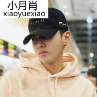 中国有嘻哈明星同款春夏天帽子男士潮人黑色鸭舌帽韩版百搭棒球帽