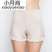 夏季桑蚕丝针织真丝衬裙裤防走光三分安全打底裤蕾丝花边睡裤女士