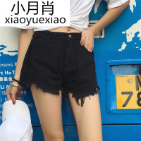 2018春季新款韩版女装毛边百搭高腰阔腿牛仔短裤女学生夏季热裤潮