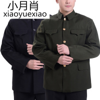 厂家直销春秋装中老年中山装男老年中山服老人外套大码上衣爷爷装