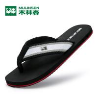 木林森2019夏季新款专柜正品休闲百搭户外夏天男士拖鞋男沙滩鞋男生韩版ins超火简约个性室外人字拖
