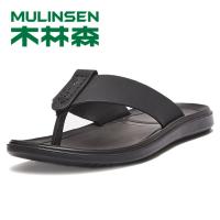 木林森2019新款专柜正品ins超火男士牛皮拖鞋男潮流韩版个性夏季时尚休闲百搭外穿人字拖男户外鞋子