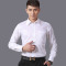 新款式男装长袖白衬衫冬季加绒加厚衬衣修身免烫青年面试职业正装-定制款