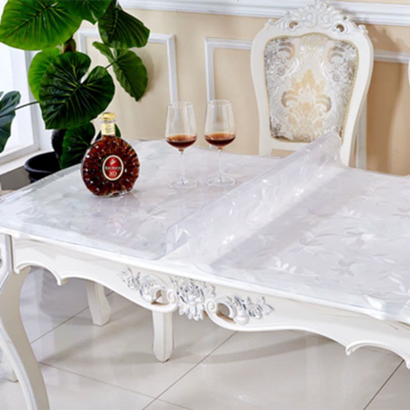 软玻璃PVC透明防水防烫隔热桌垫子茶几垫免洗定制做水晶板桌布图片