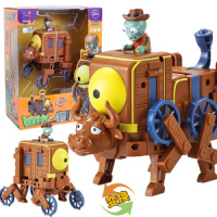 正版植物大战僵尸变形合体机器人玩具BOSS僵尸博士巨人僵尸合金机甲变形玩具金刚男孩玩具 [合金版]平原战车 2603