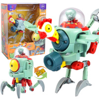 正版植物大战僵尸变形合体机器人玩具BOSS僵尸博士巨人僵尸合金机甲变形玩具金刚男孩玩具 [合金版]僵尸鸡守护者 2604