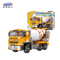 星卡比积木工程车系列小颗粒拼装儿童6岁男孩成年益智玩具积木-03040水泥搅拌车 #654颗粒