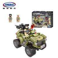 星卡比积木兼容乐高积木儿童拼装军事系列玩具男孩子6-14岁塑料小颗粒女孩岁礼物-06010奥帕沙地车#347颗粒