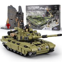 星卡比积木兼容乐高积木儿童拼装军事系列玩具男孩子6-14岁塑料小颗粒女孩岁礼物06015霸虎坦克#1386颗粒