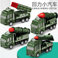 儿童玩具回力工程车模型挖掘运输搅拌油罐四款迷你玩具车-回力军事车四款