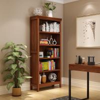 书柜书架简约现代小户型客厅实木组装自由组合简易书柜置物架 单格书柜(0.72宽度) 0.6-0.8米宽壹德壹