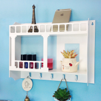 大学生寝室宿舍神器上铺床上床头架床边粘贴墙上免打孔收纳置物架壹德壹