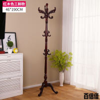 新款创意衣帽架实木欧式挂衣架家用落地卧室衣服架子简约厅置物架壹德壹