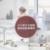 免打孔厨房置物架不锈钢壁挂式家用调味料佐料收纳架子2层省空间壹德壹