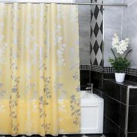 卫生间浴室帘子防水防霉挂帘免打孔淋浴室拉帘洗澡间沐浴隔断帘子200宽240高壹德壹